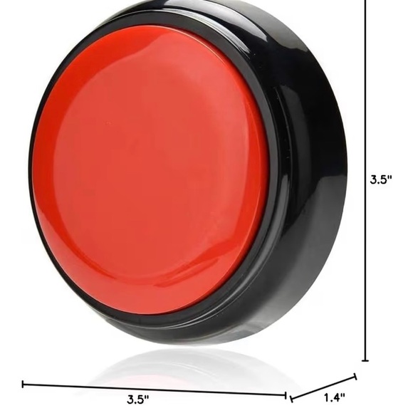 Recordable Talking Buzzer for Live Shows and or Family Games in Easter Egg Pink - Picture 4 of 4